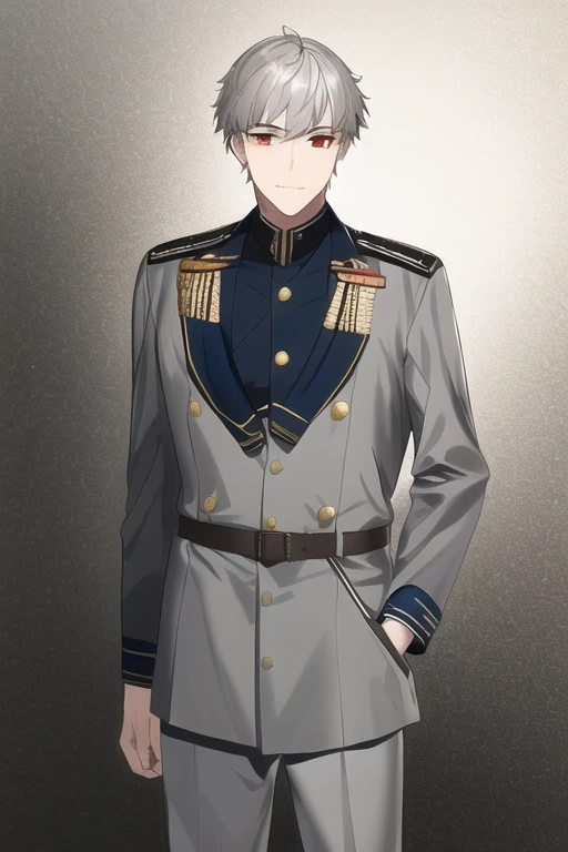 [NovelAI] cabello muy corto cabello corto delgado alto Obra maestra hombre uniforme militar [Ilustración]